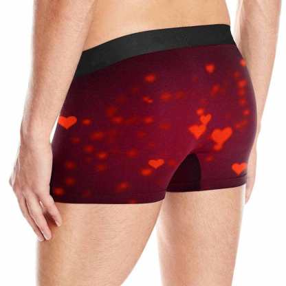 FacePajamas Men Underwear Custom Waistband Boxer Briefs Men's Personalized Name&Face All My Love Underwear