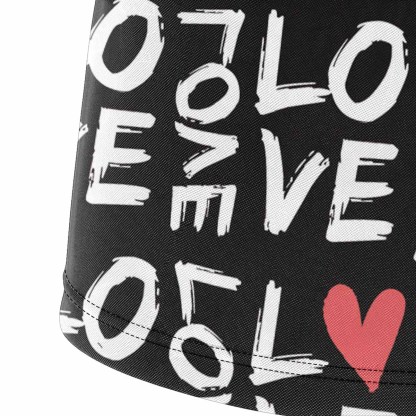 FacePajamas Men Underwear Custom Waistband Boxer Briefs Our Love Story Personalized Photo&Text Design Funny Underwear for Men Gift