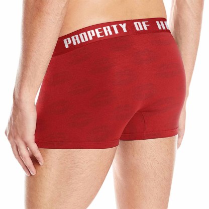FacePajamas Men Underwear Custom Waistband Boxer Briefs Personalized You Turn Me On Underwear with Custom Name&Text for Men