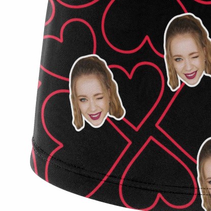 FacePajamas Men Underwear Custom Waistband Boxer Only Belong To Me Personalized Face&Name Design Underwear for Men The Best Gifts