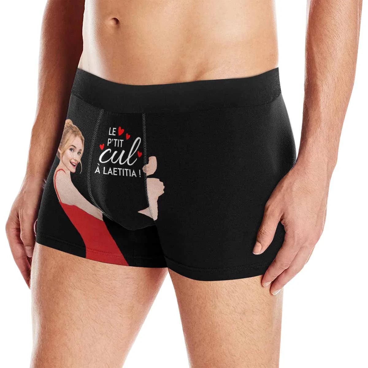 FacePajamas Mix Briefs For Men / XS Custom Couple Matching Lingerie Briefs LE P'TIT cut À laetitia Personalized Face Underwear For Couple Gifts Made for Your Gift