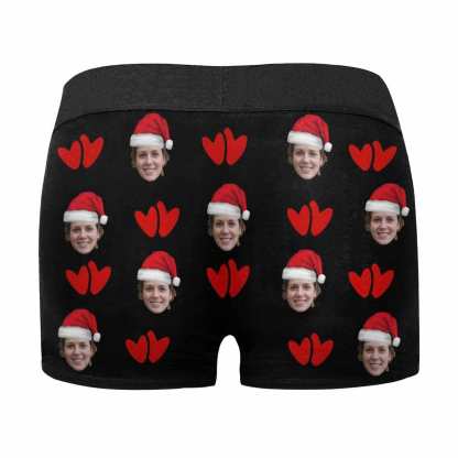 FacePajamas Underwear Custom Face Boxer Briefs I'm Nuts About You Personalized Photo Undies Face Boxer Underwear Valentine's Day for Him