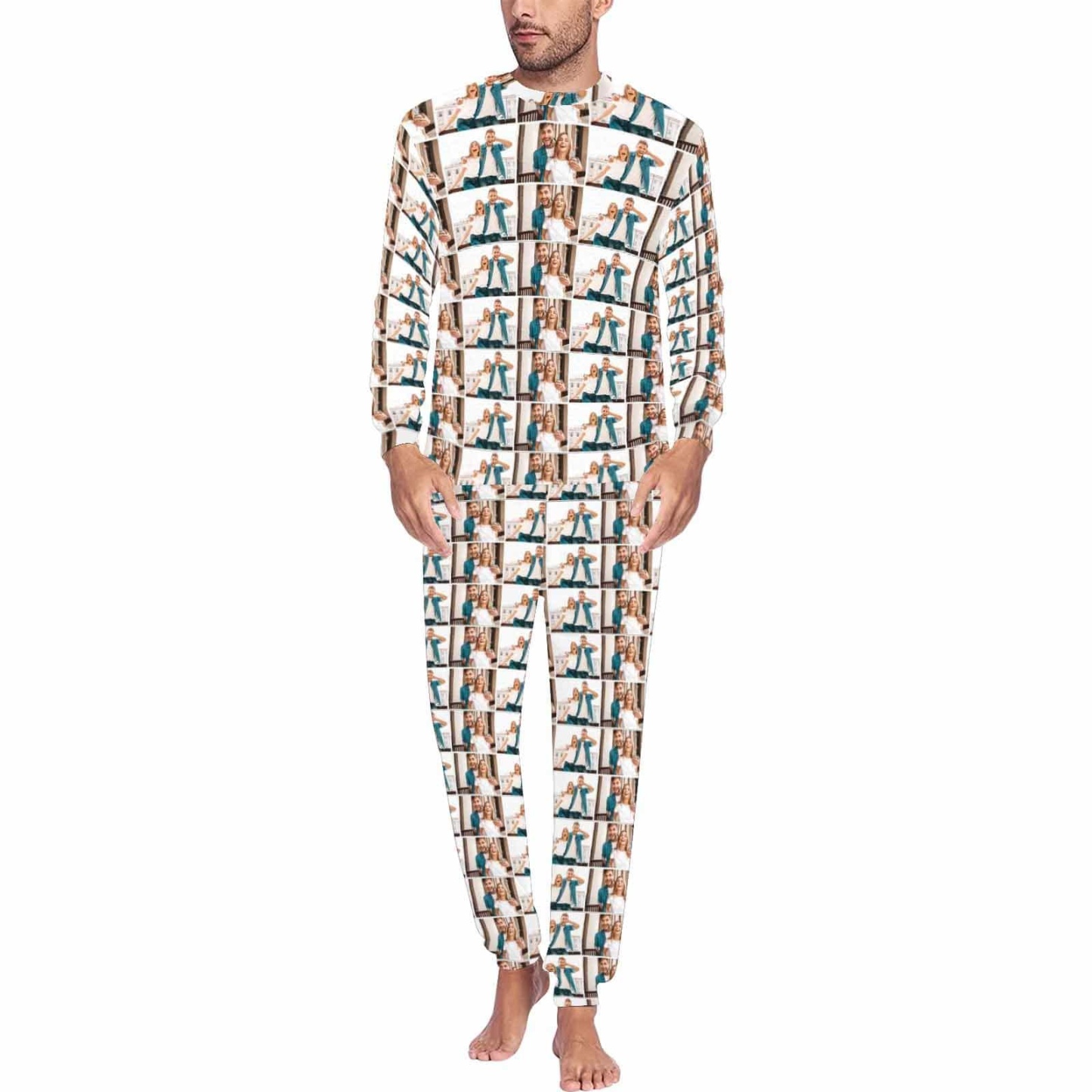 FacePajamas Pajama Men / S Photo Custom Couples Pajama Sets for Mom&Dad Personalized Fills Up Couple Matching Pajamas