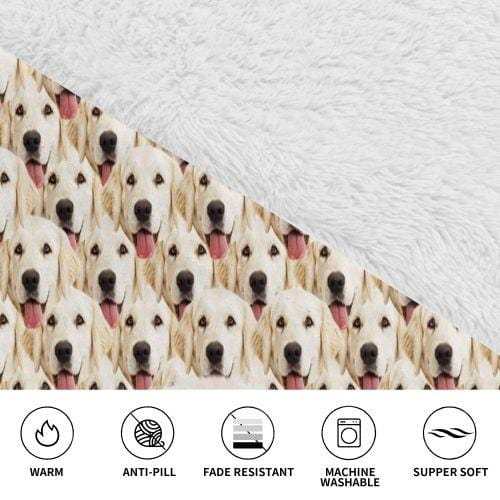 FacePajamas Pajama One Size Custom Dog's Face Seamless Hooded Pajama Fleece Loungewear