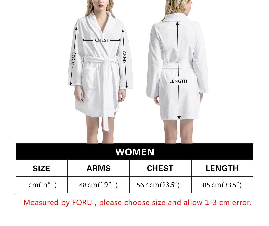 FacePajamas Pajama Bathrobe-2ML-ZD one size Custom Face Love Heart Women's Summer Bathrobe Gifts for Her