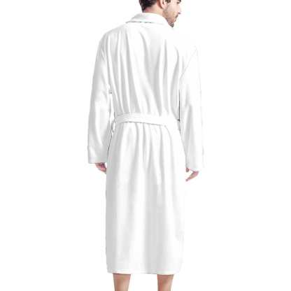 FacePajamas Pajama Bathrobe-2ML-ZD one size Custom Face White Funny My Hero Men's Summer Bathrobe Gifts for Him-Father's Day Gift