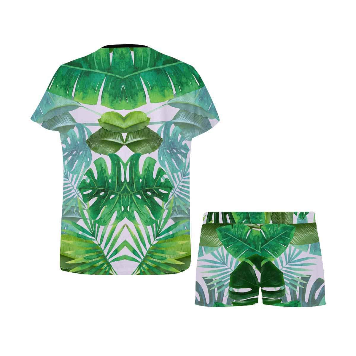 FacePajamas Pajama Personalized Face Sleepwear Custom Leaf Pajamas Loungewear Women's Short Pajama Set