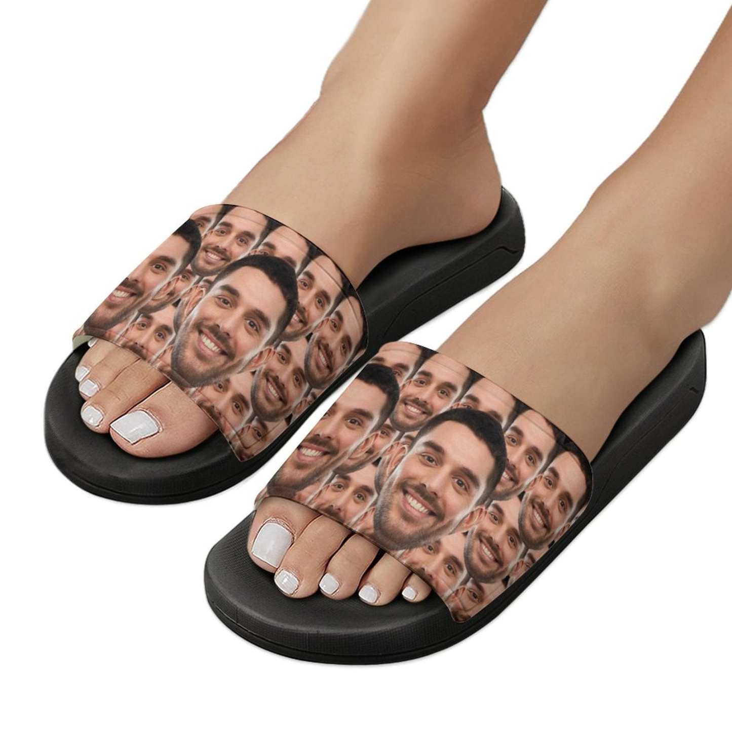 FacePajamas Sandals-2ML-SDS Personalized Face Slippers Home Shoes Custom Photo Slide Sandals