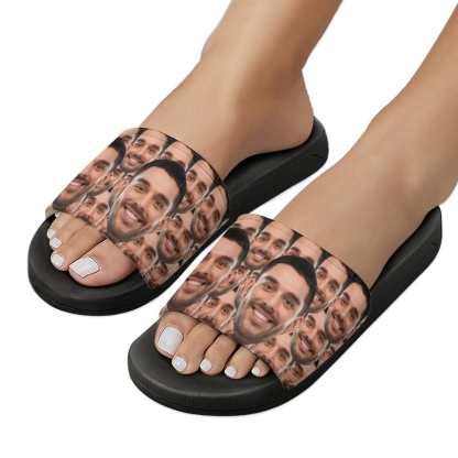 FacePajamas Sandals-2ML-SDS Personalized Face Slippers Home Shoes Custom Photo Slide Sandals