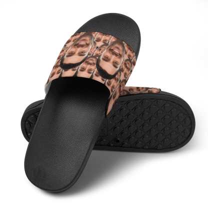 FacePajamas Sandals-2ML-SDS Personalized Face Slippers Home Shoes Custom Photo Slide Sandals