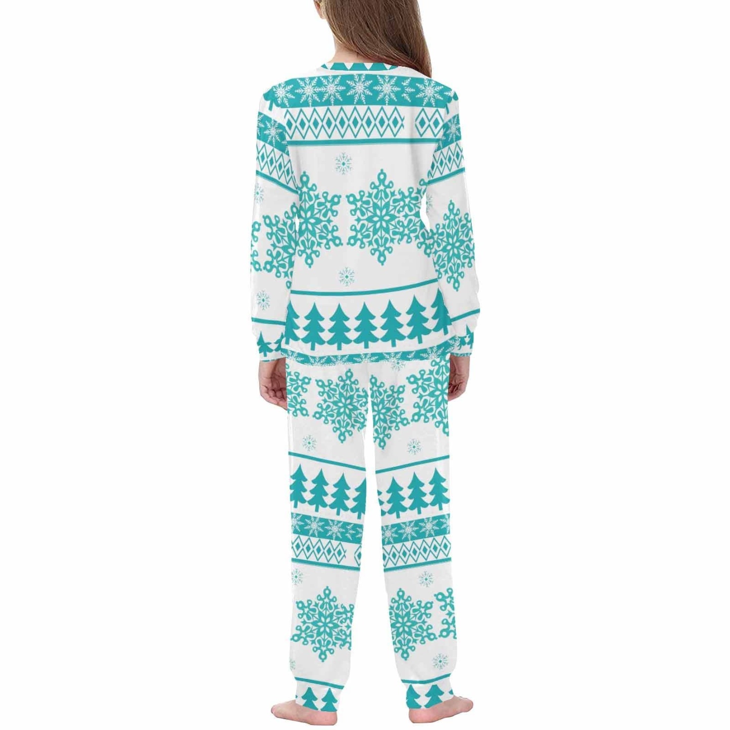 FacePajamas Pajama Personalized Photo Pajamas Custom Santa Claus Sleepwear Kids Long Sleeve Pajamas Set