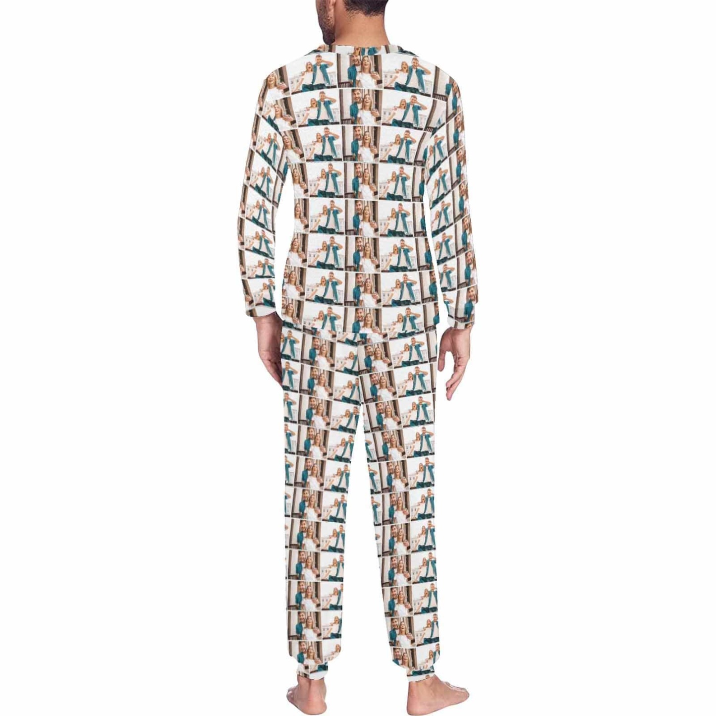 FacePajamas Pajama Photo Custom Couples Pajama Sets for Mom&Dad Personalized Fills Up Couple Matching Pajamas