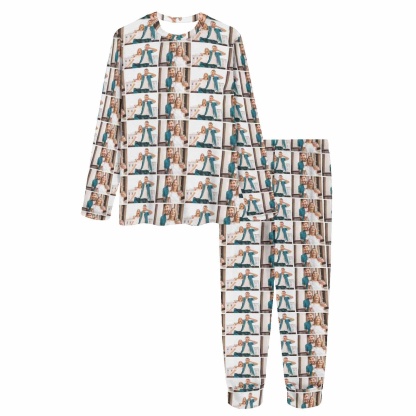 FacePajamas Pajama Photo Custom Couples Pajama Sets for Mom&Dad Personalized Fills Up Couple Matching Pajamas