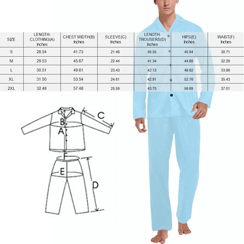 FacePajamas Pajama Shirt&Pajama Pants-Custom Face Pajamas Let Me Sleep Men's Sleepwear Personalized Photo Men's V-Neck Long Pajama Set