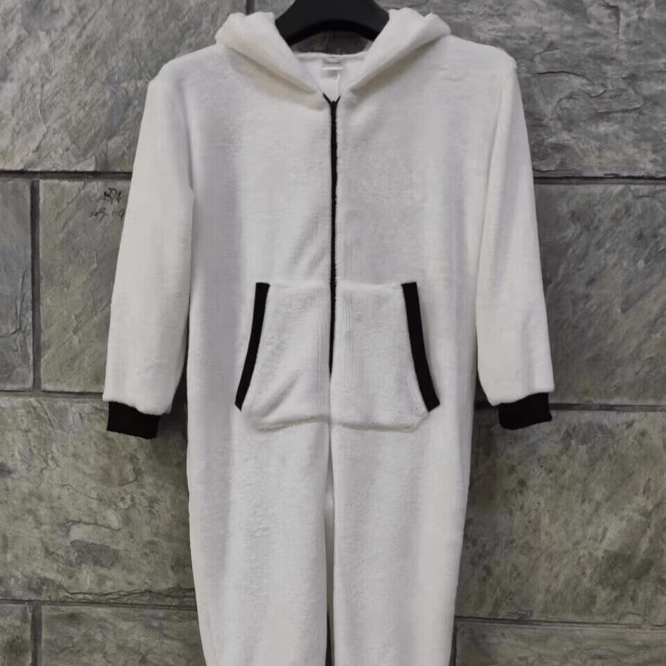 FacePajamas Pajama Adult Onesie [Thick Soft Fabric] Funny Flannel Fleece Adult Onesie Pajamas Custom Pet Face Dog Bones Jumpsuit Homewear