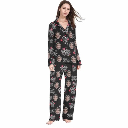 FacePajamas Pajama XS Custom Face Love MOM Women's Long Pajama Set Mother's Day & Birthday Gift