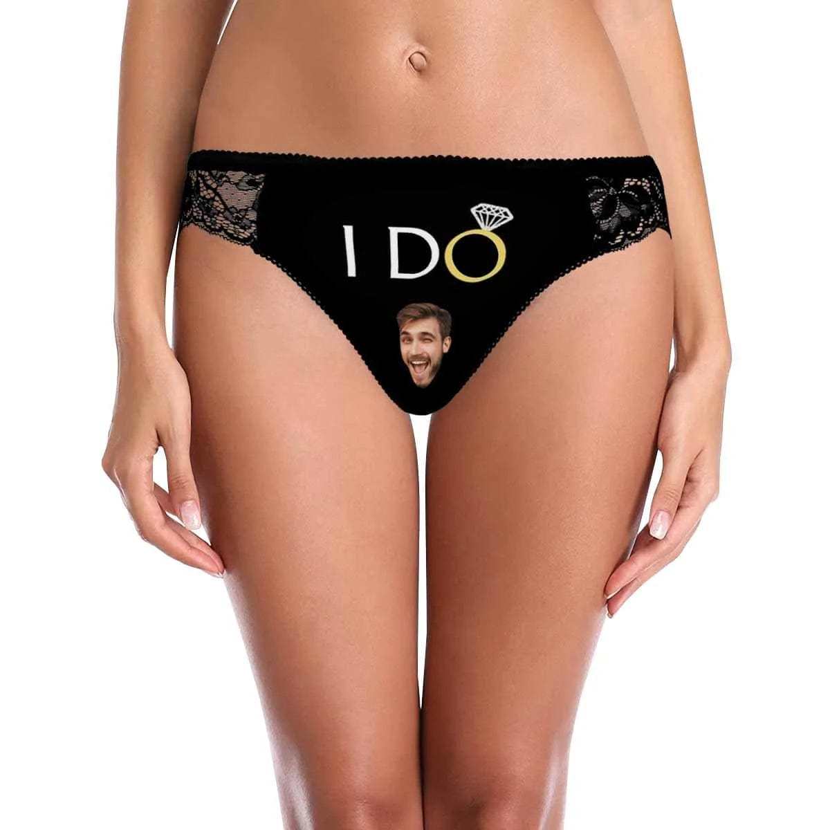 FacePajamas Mix Briefs XS / Women Custom Face I Do Couple Underwear Put Your Face on Lingerie with Custom Image