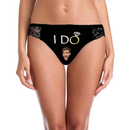 FacePajamas Mix Briefs XS / Women Custom Face I Do Couple Underwear Put Your Face on Lingerie with Custom Image