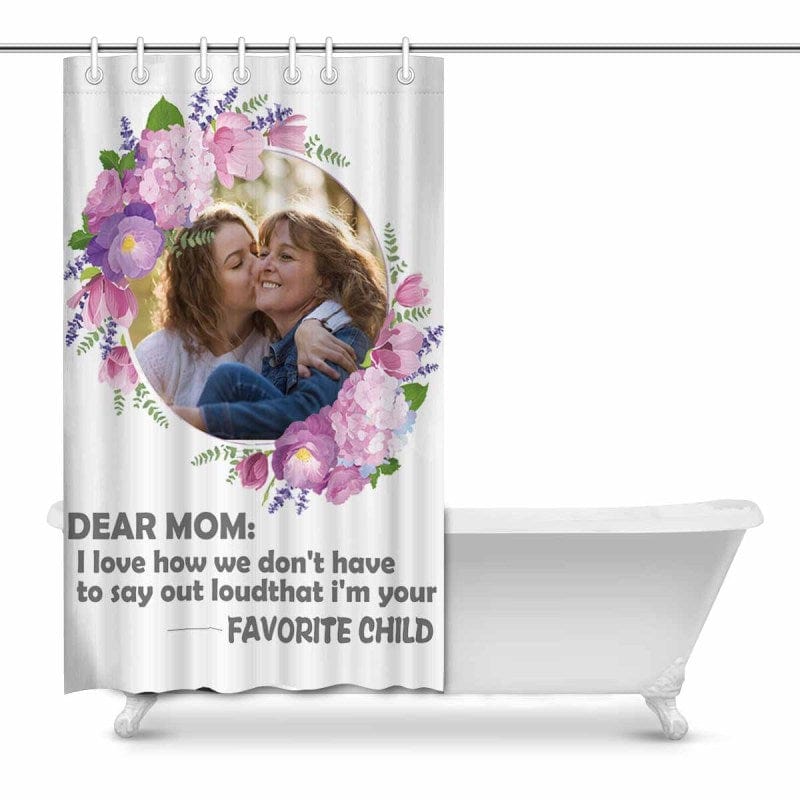 YesCustom Shower Curtain One Size Custom Photo Flower Shower Curtain 48 x72