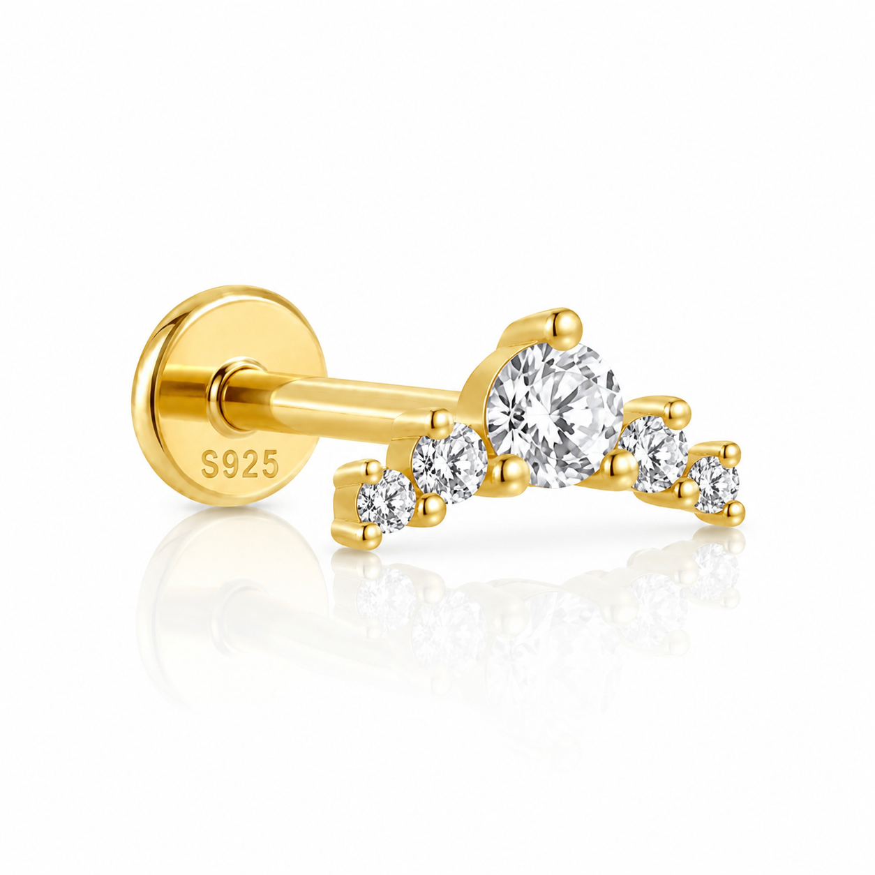 Crown of Five Stud Earrings