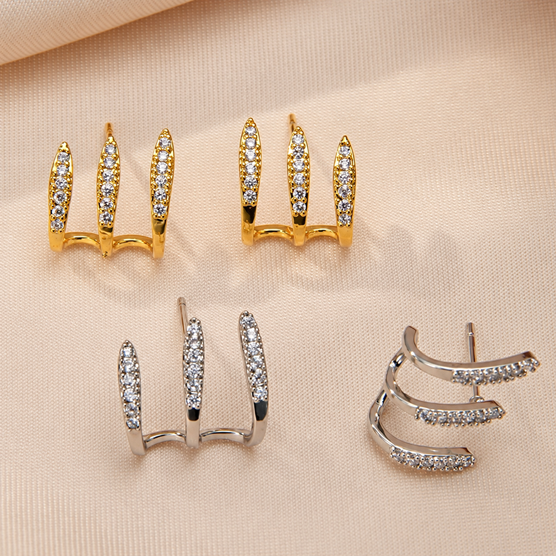 Starlight Triple Hoop Earrings
