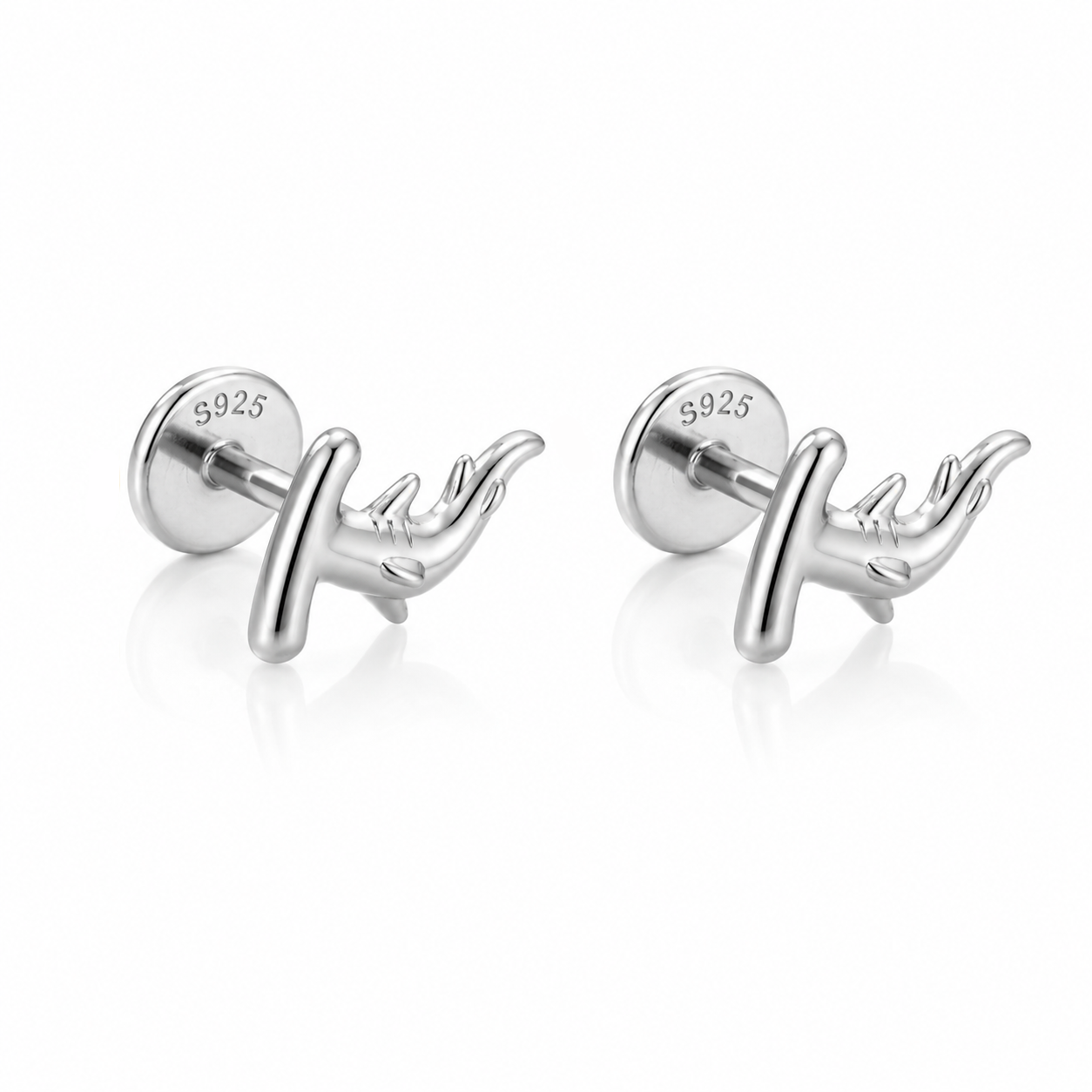 Tiny Hammerhead Stud Earrings