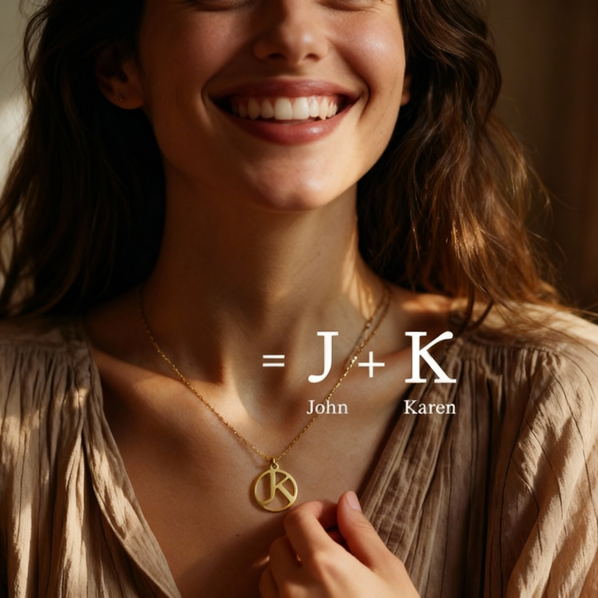 Bespoke Interwined Initials Necklace 