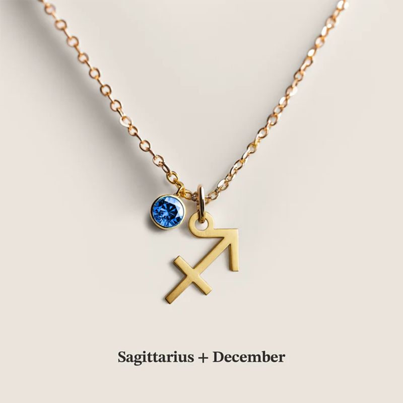 Zodiac & Birthstone Necklace