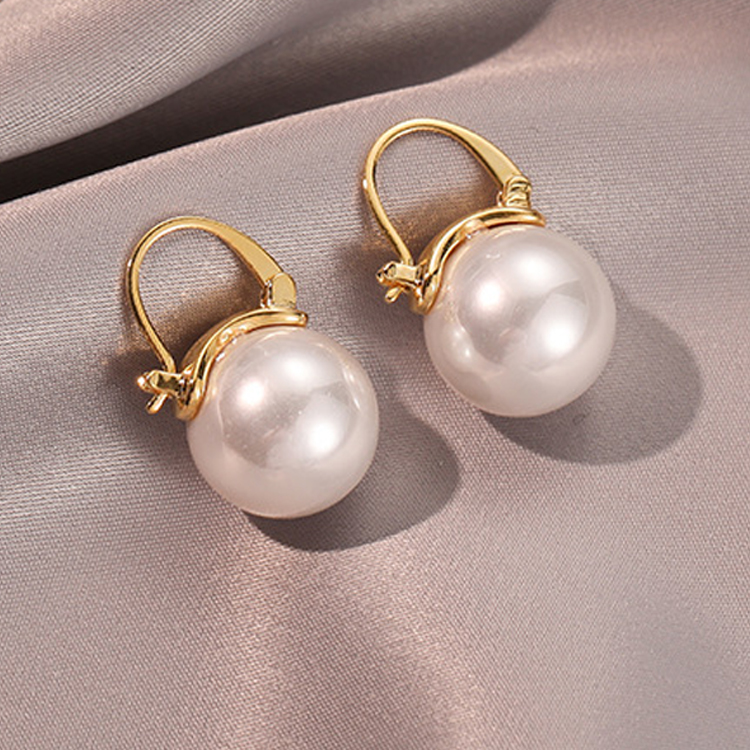 Support Breast Cancer Awareness | Blooming Pearl Basket Earrings |  Buy 1 Pair Get 1 Pair FREE Today