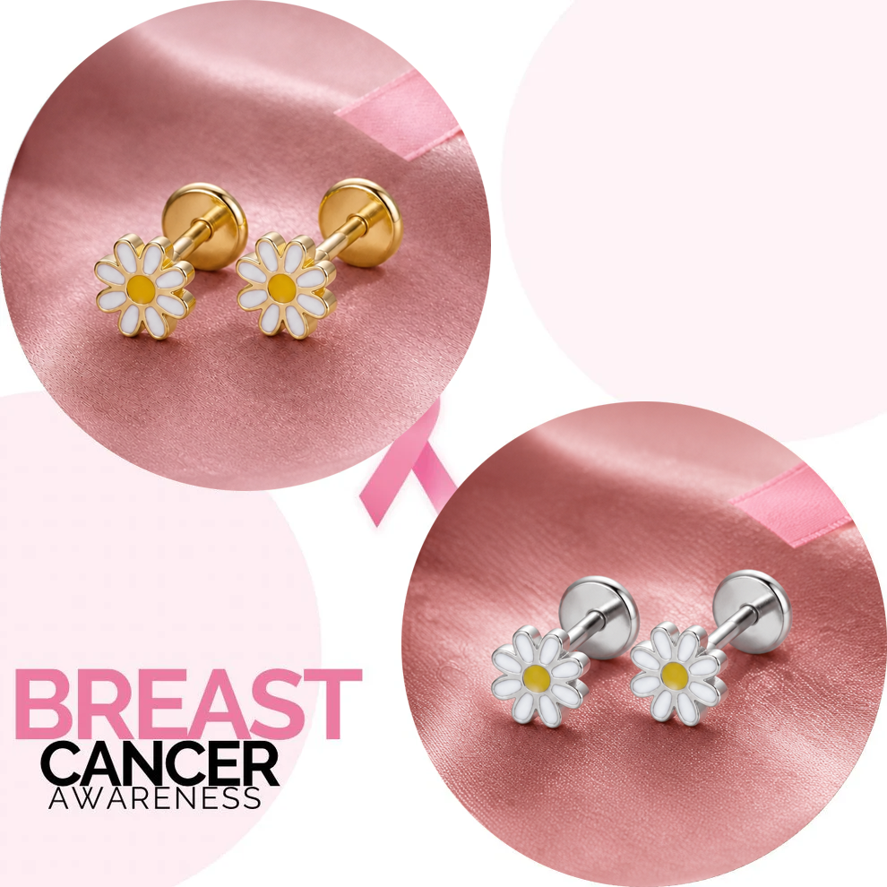 Tiny Daisy Blossom Piercing Stud Earring