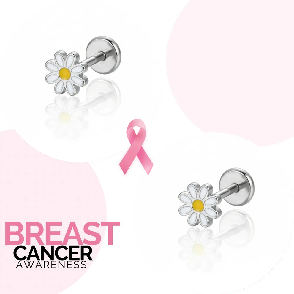 Tiny Daisy Blossom Piercing Stud Earring