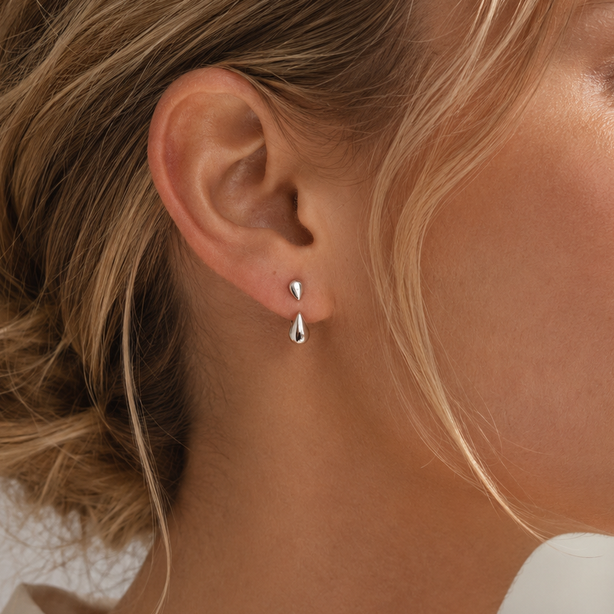 Morning Dew Teardrop Luxe Earrings