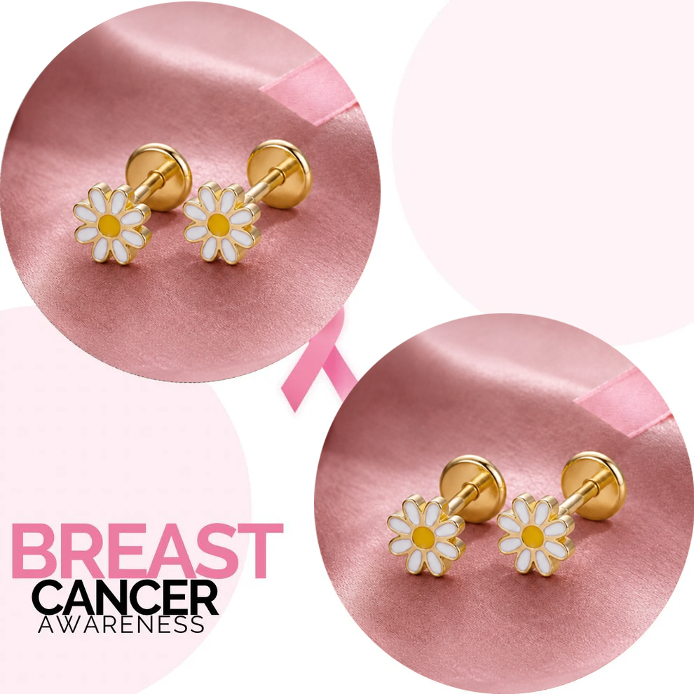 Tiny Daisy Blossom Piercing Stud Earring