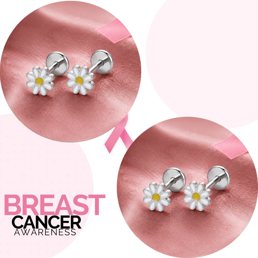 Tiny Daisy Blossom Piercing Stud Earring