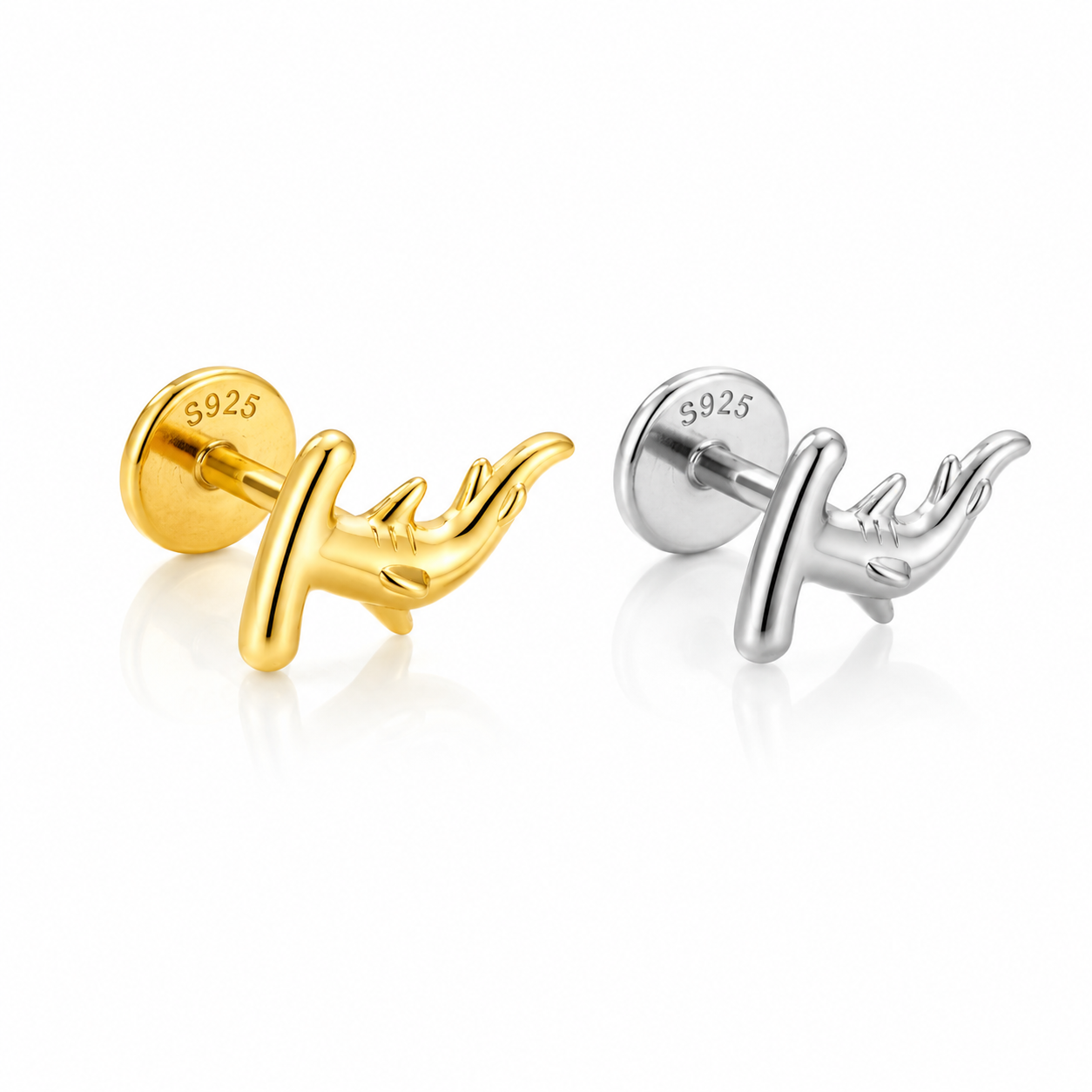 Tiny Hammerhead Stud Earrings