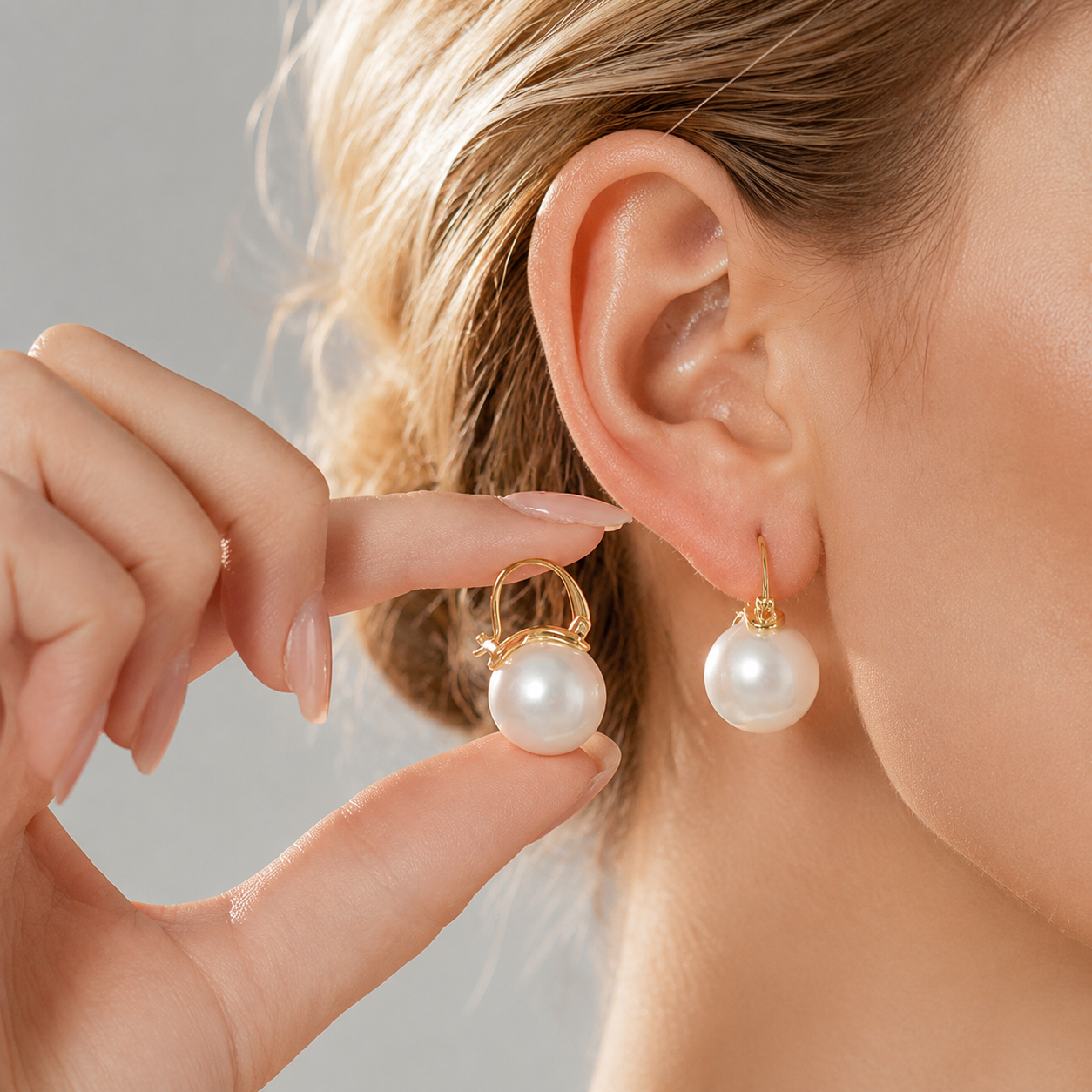 Support Breast Cancer Awareness | Blooming Pearl Basket Earrings |  Buy 1 Pair Get 1 Pair FREE Today