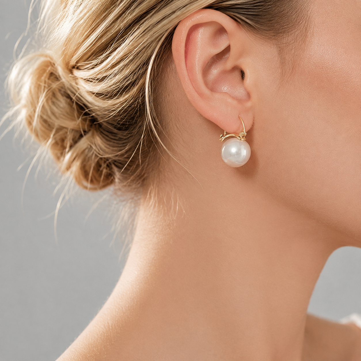 Support Breast Cancer Awareness | Blooming Pearl Basket Earrings |  Buy 1 Pair Get 1 Pair FREE Today