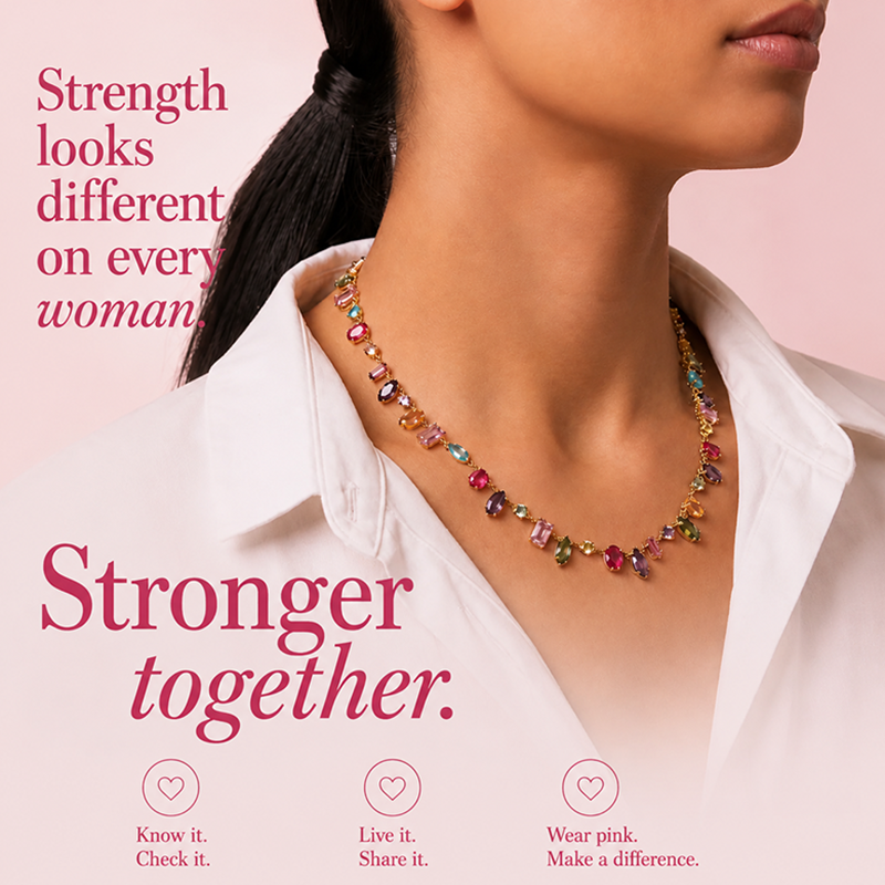 Support Breast Cancer Awareness | Forever Strong Necklace