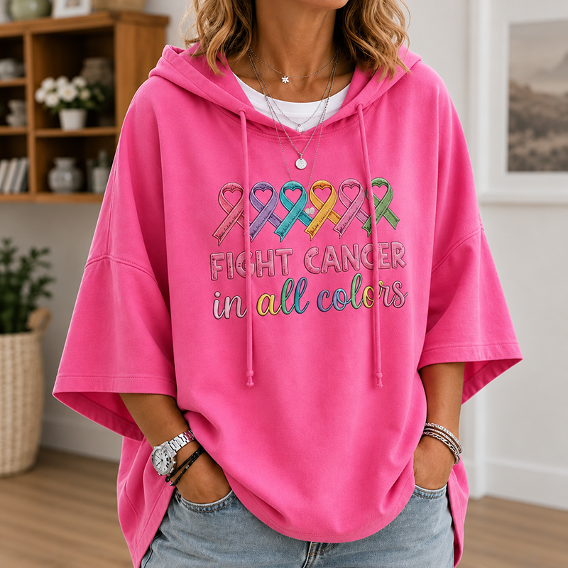 Ribbon Awareness Hoodie | Fight Cancer in All Colors Hoodie