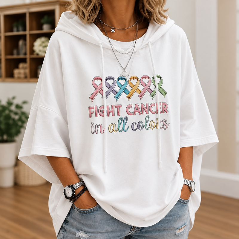 Ribbon Awareness Hoodie | Fight Cancer in All Colors Hoodie