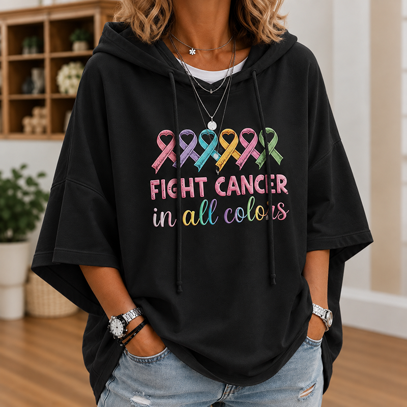Ribbon Awareness Hoodie | Fight Cancer in All Colors Hoodie