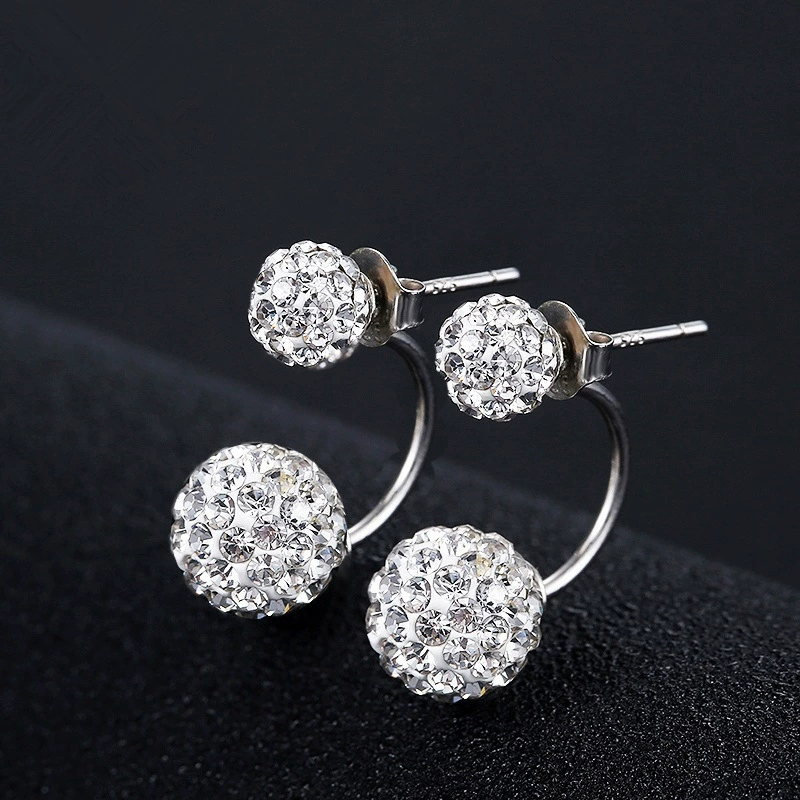 Sparkling Double Ball Earrings