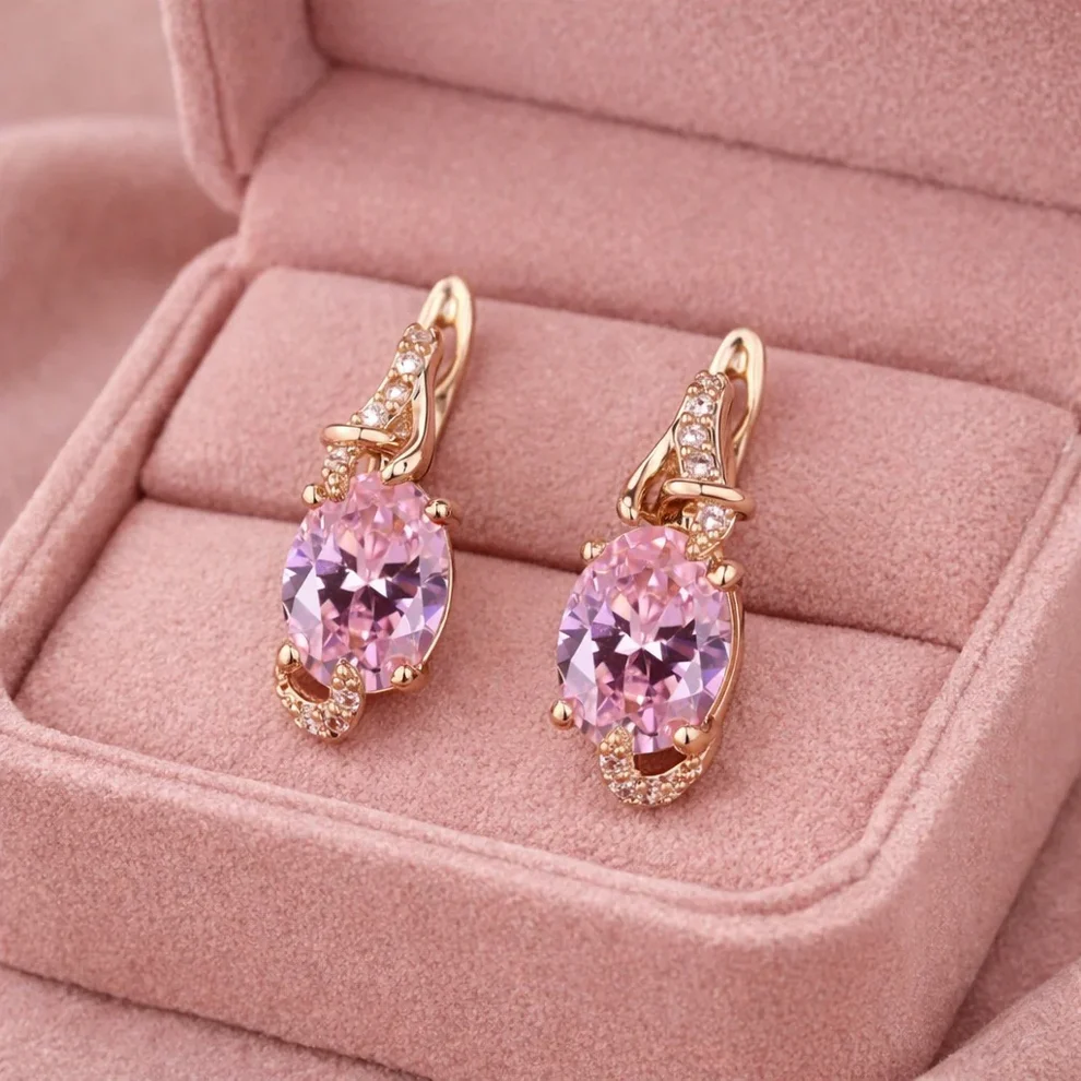 Support Breast Cancer Awareness | Pink Serenity Teardrop Earrings |  Buy 1 Pair Get 1 Pair FREE Today