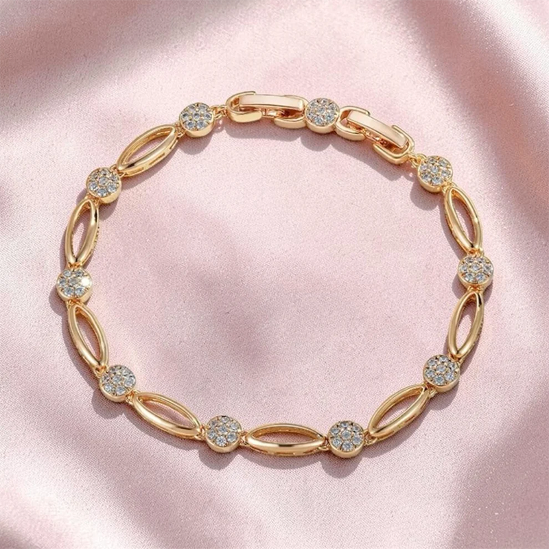 Support Breast Cancer Awareness | Celeste Diamond Link Bracelet