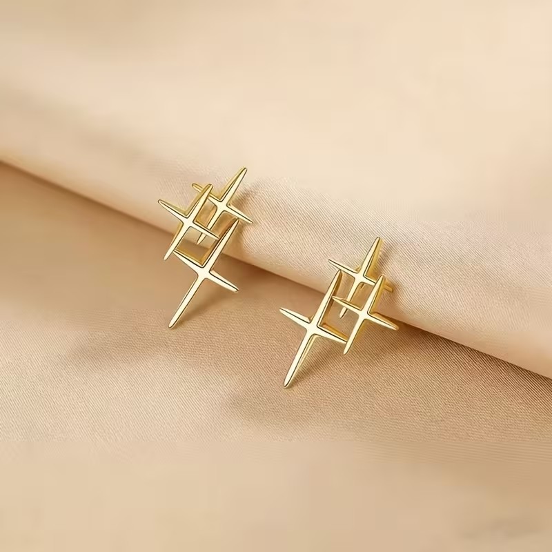 Celestial Starburst Stud Earrings