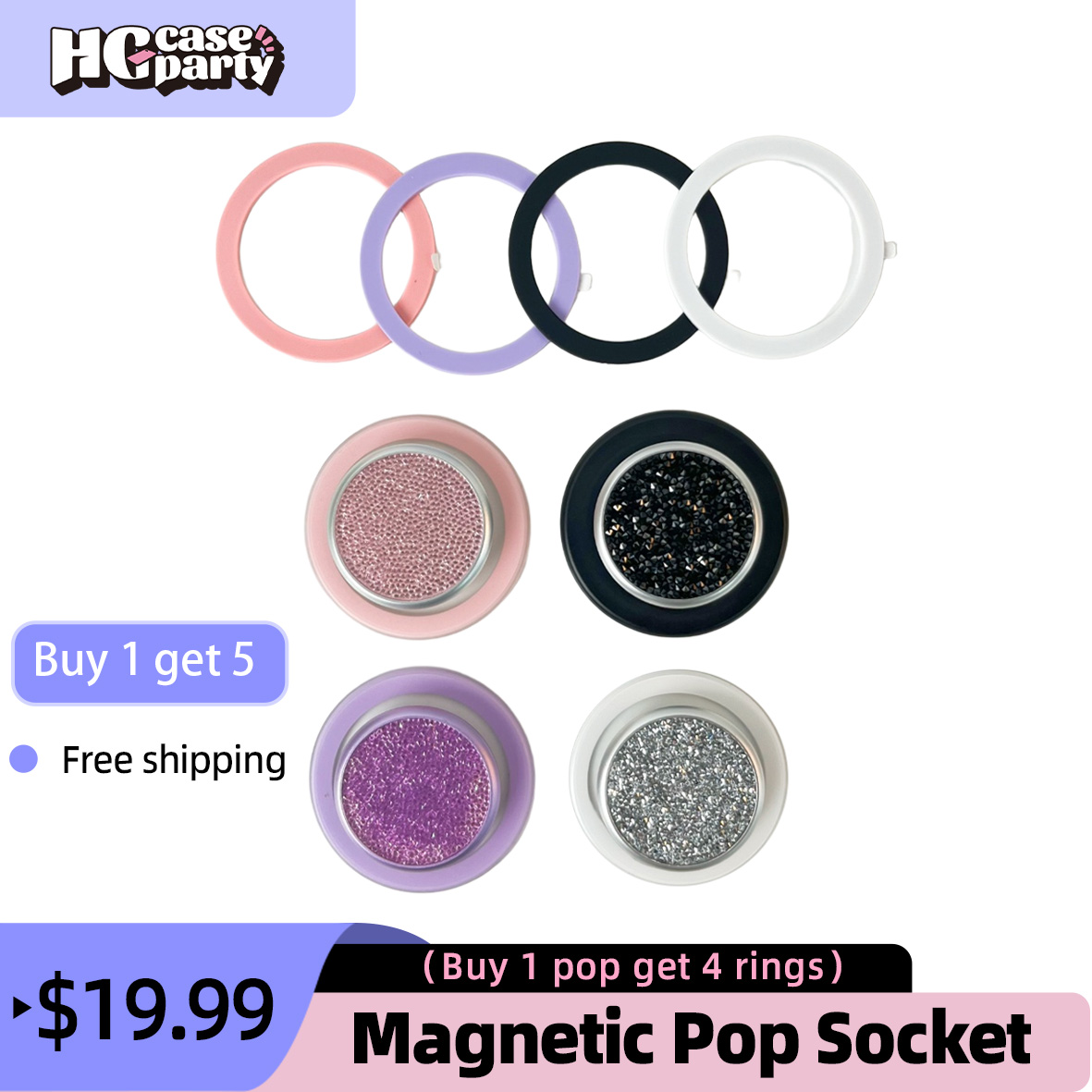 Magnetic Pop Socket（Buy 1 get 5）