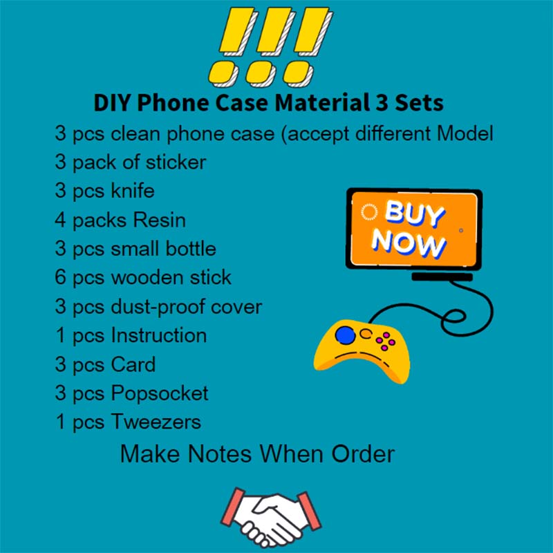 Link-5--DIY Samsung Case Material Set（no glitter inside, order another link to get glitter)