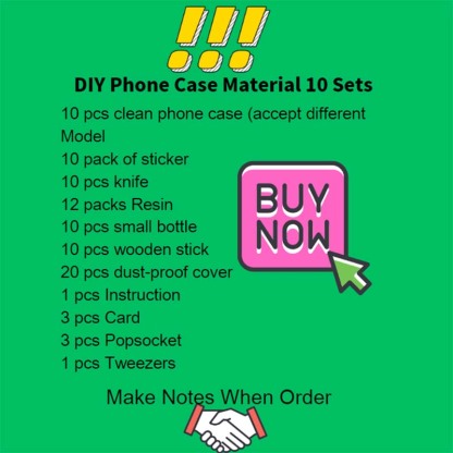 Link-5--DIY Samsung Case Material Set（no glitter inside, order another link to get glitter)