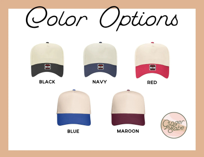 Personalized Embroidered Baseball Hat for Mom