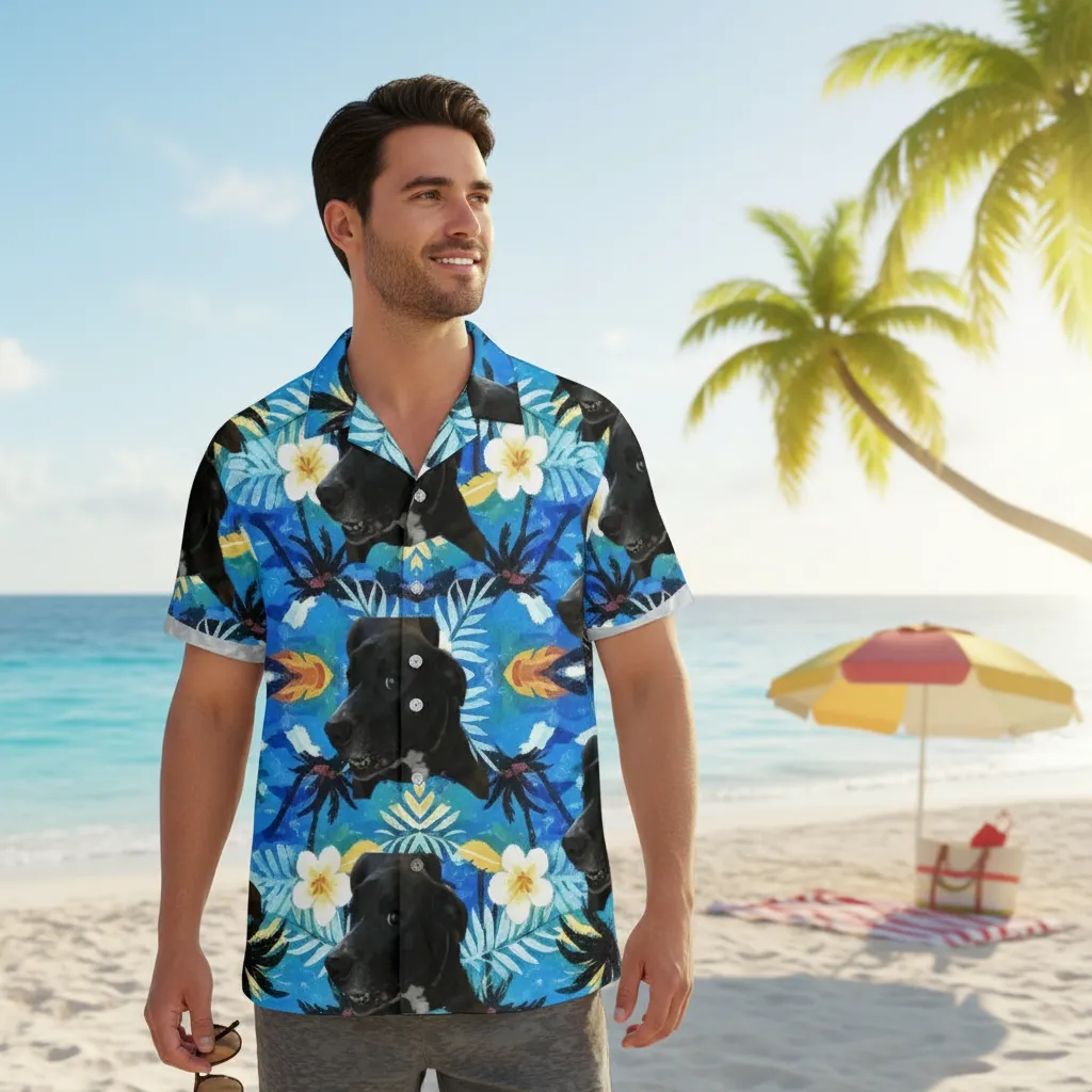 Personalized Face Hawaiian Shirt Summer Party Shirt Funny Gift for Pet Lovers